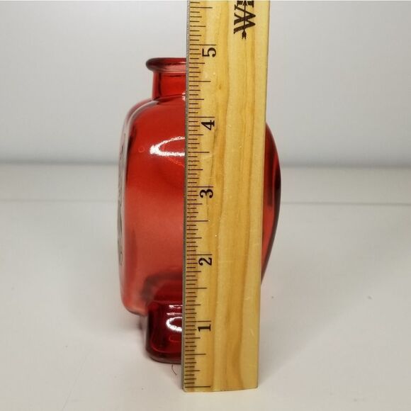Heart‎ Shaped Red Glass Bud Vase To Teach Is To Love Teacher Valentine 5" - Picture 7 of 10
